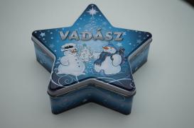 Christmas star tin box