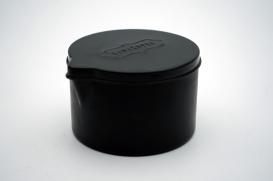 black candle tin box