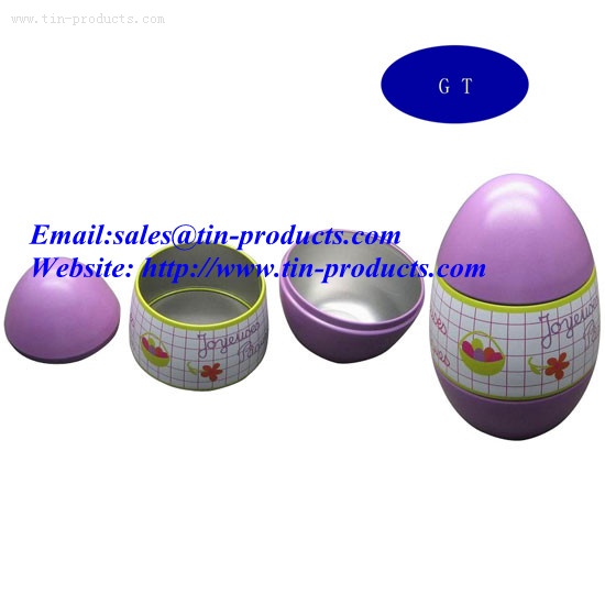 Egg-Shape Tin,Metal egg-Tin ,Tin box Case