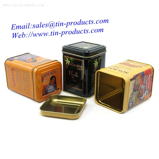 Mini Tea tin box-Goldentinbox.com
